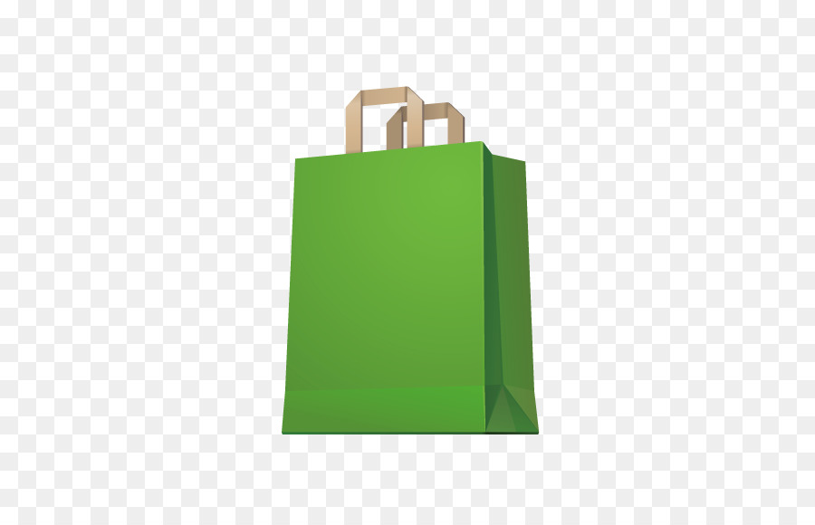 Bolsa De Compras Verde，Papel PNG