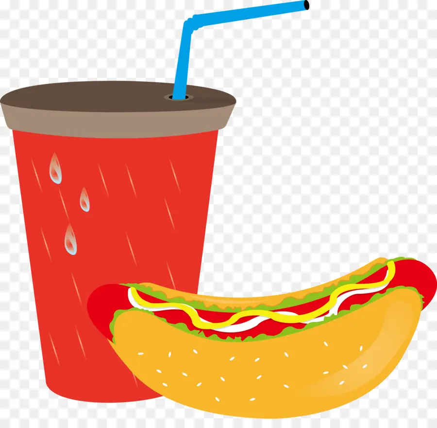 Perro Caliente Y Bebida，Soda PNG