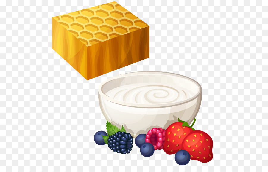 Yogur Y Bayas，Miel PNG