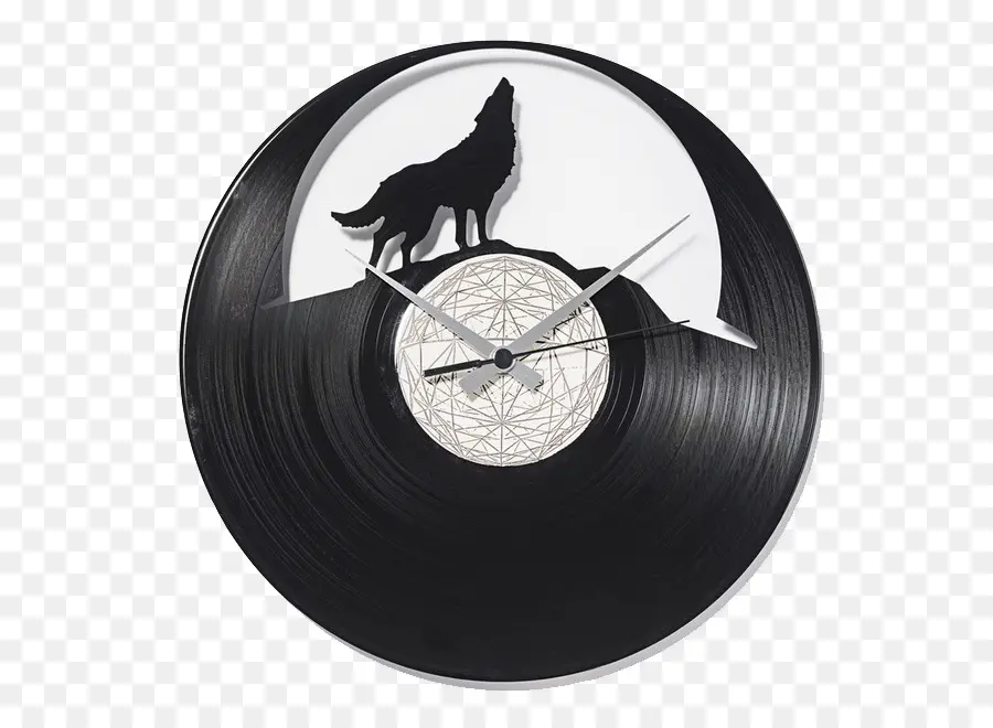 Reloj De Vinilo，Lobo PNG