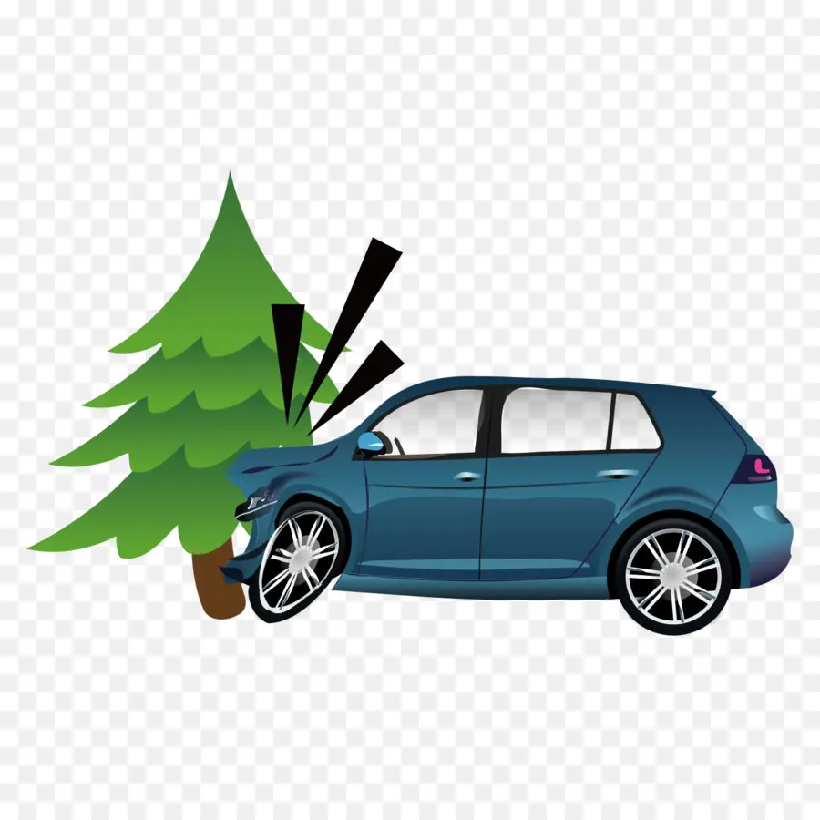 Accidente Automovilístico，Árbol PNG