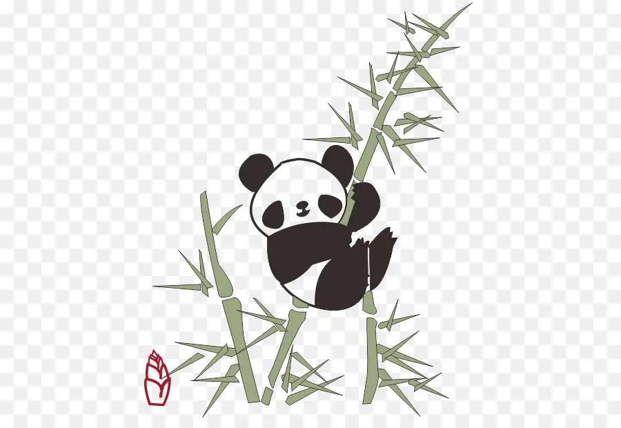 El Panda Gigante，El Panda Rojo PNG