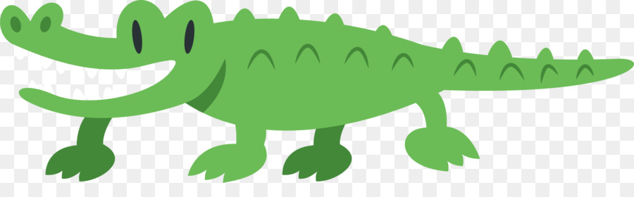 Cocodrilo Verde，Dibujos Animados PNG