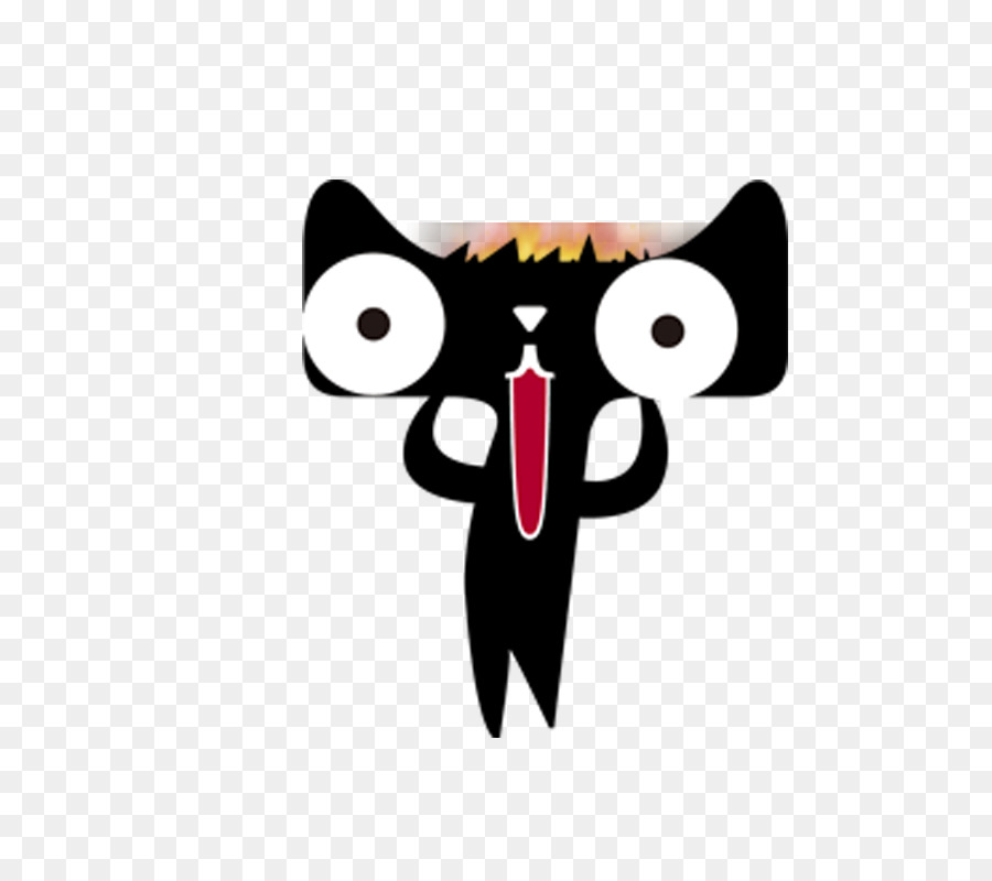 Gato Negro，Dibujos Animados PNG