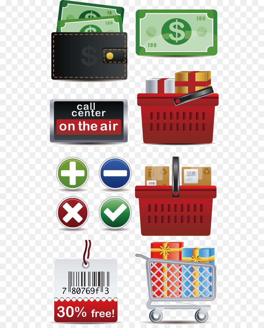 Artículos De Compras，Dinero PNG