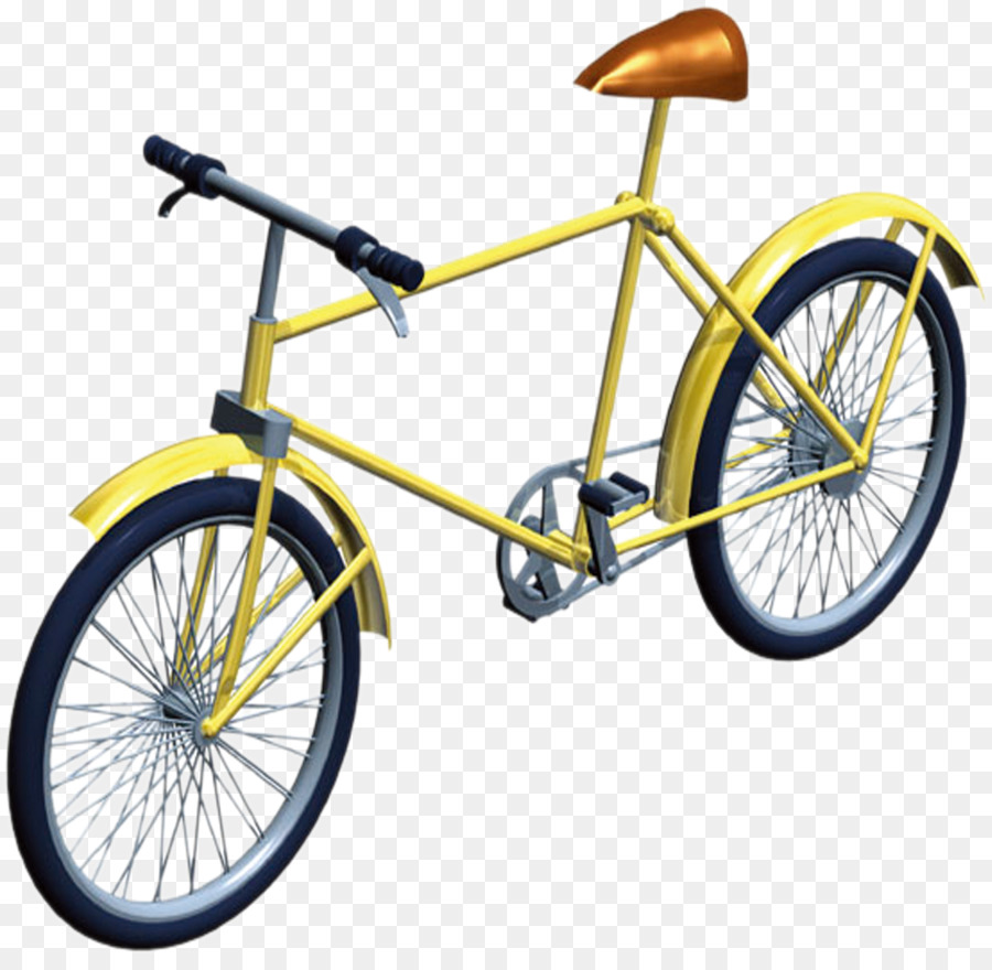 Bicicleta Amarilla，Bicicleta PNG