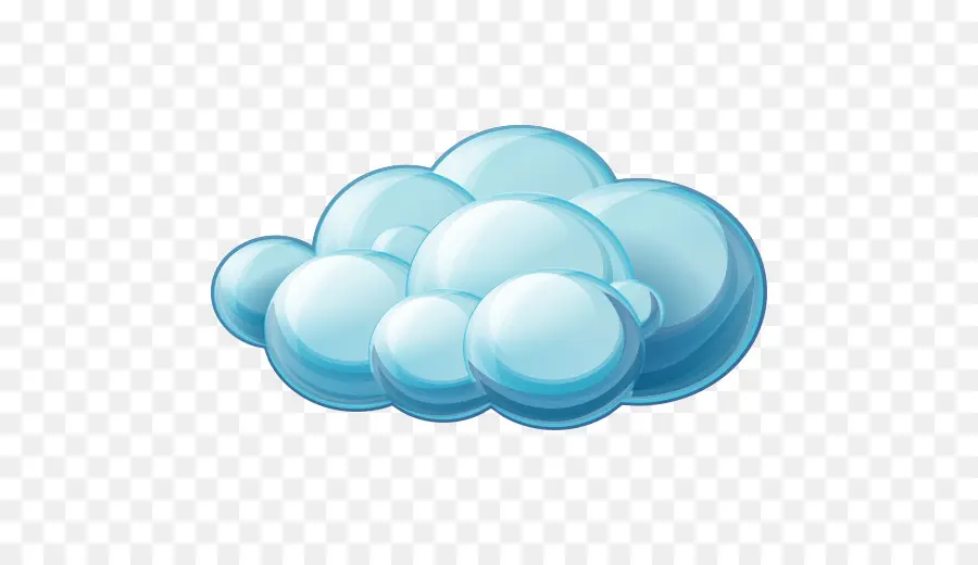 Nube，Azul PNG