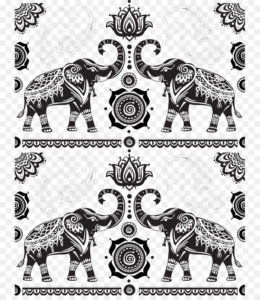 La India，Elefante PNG