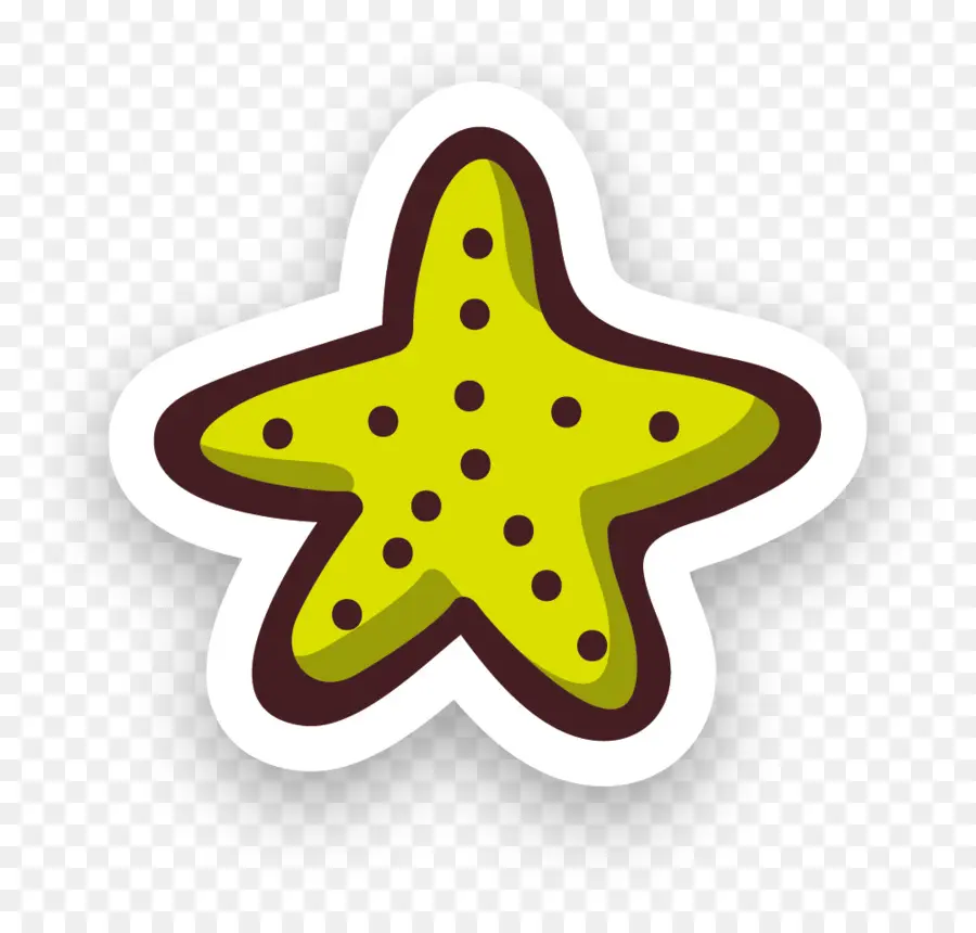 Estrella De Mar，Amarillo PNG