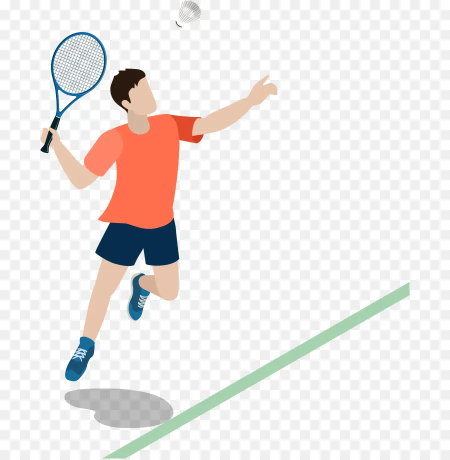 Jugador De Bádminton，Raqueta PNG