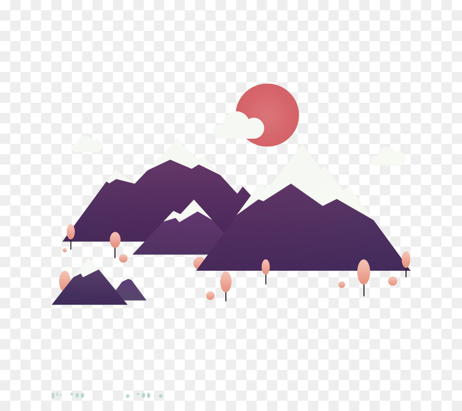 Diseño Plano，Amanecer PNG