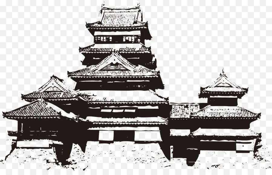 El Castillo De Matsumoto，Castillo Japonés PNG