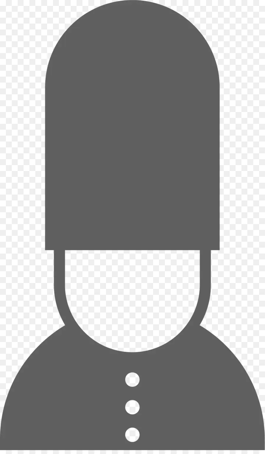 Silueta De Guardia，Sombrero PNG