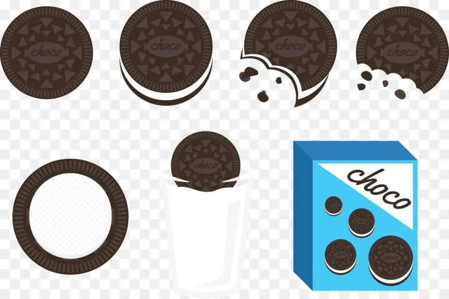 Galletas De Chocolate，Bocadillo PNG