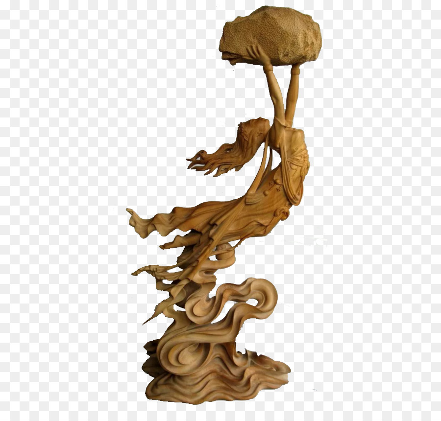 Escultura De Madera，Madera PNG