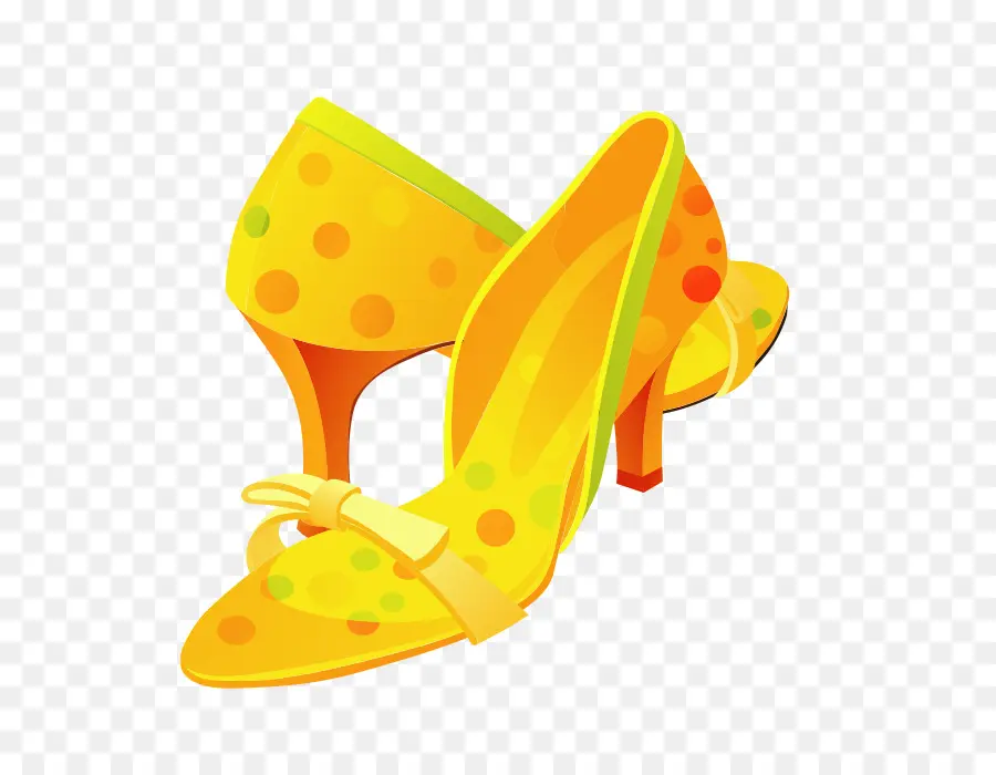 Zapatos Amarillos，Tacones PNG