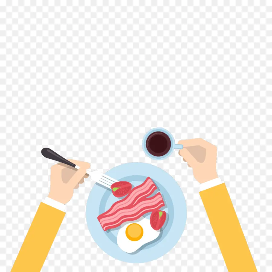 Ilustración Del Desayuno，Tocino PNG