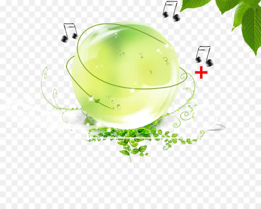 Esfera Verde，Hojas PNG