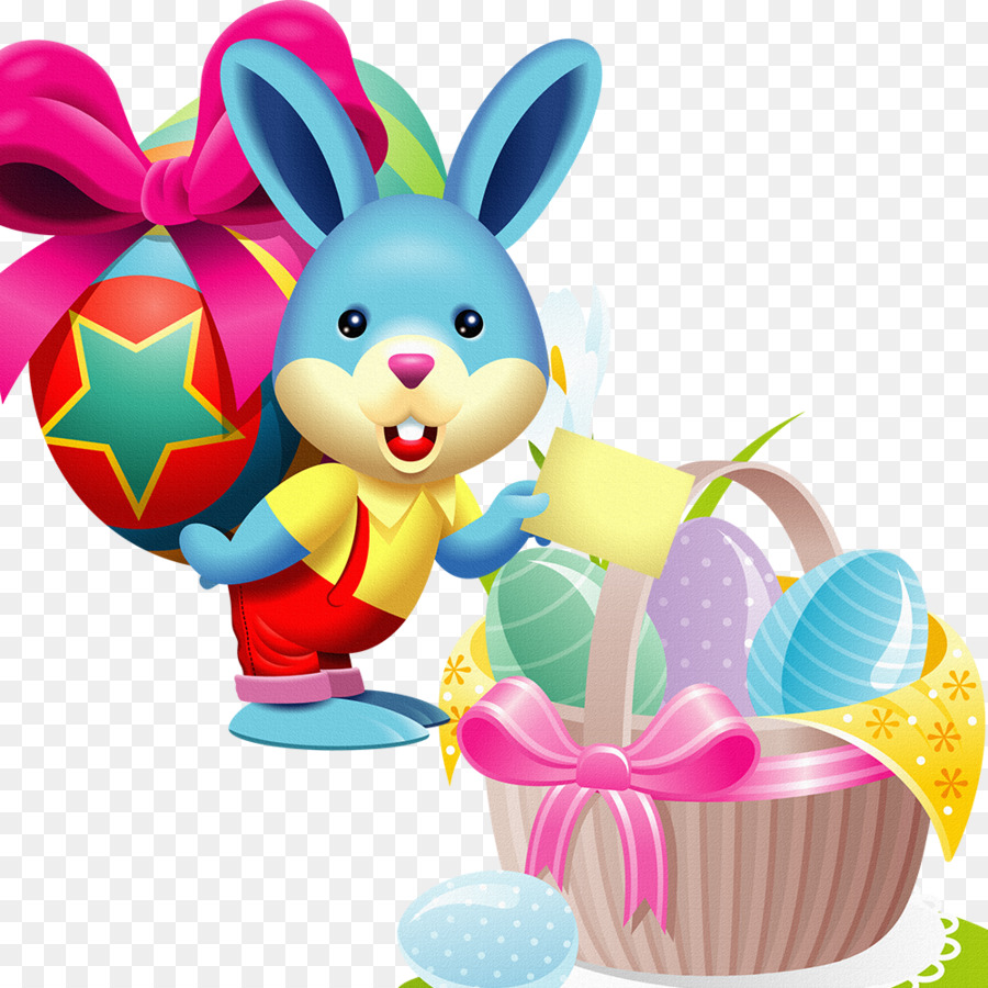 Conejito De Pascua Con Huevos，Conejito PNG