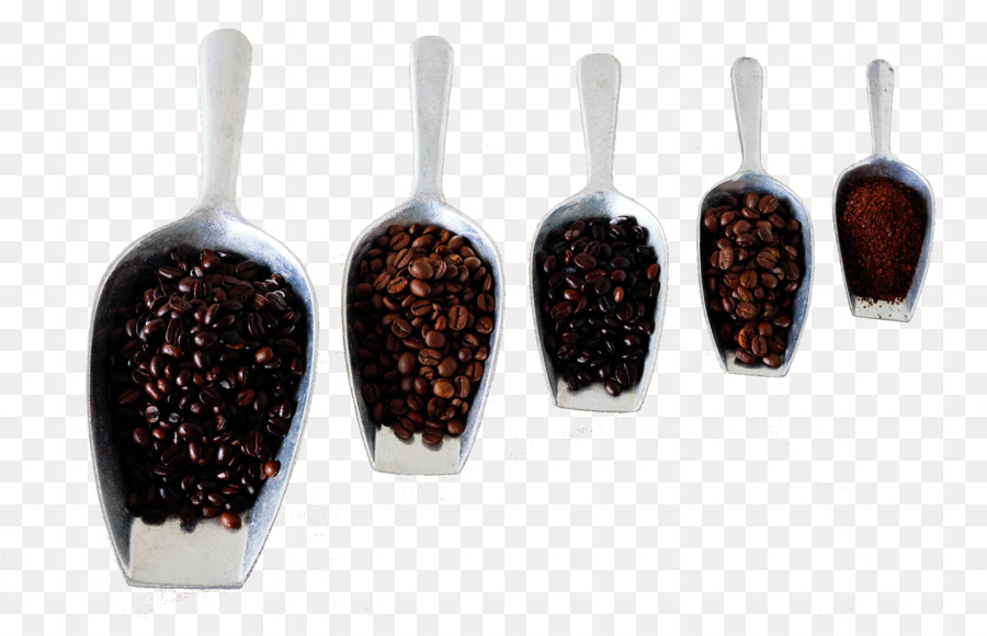 Granos De Café，Cucharadas PNG