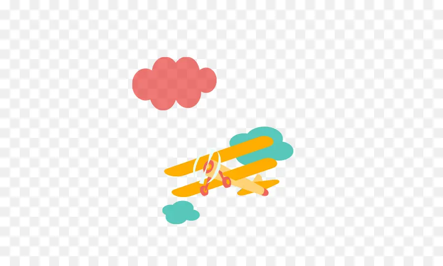 Avión，Nubes PNG