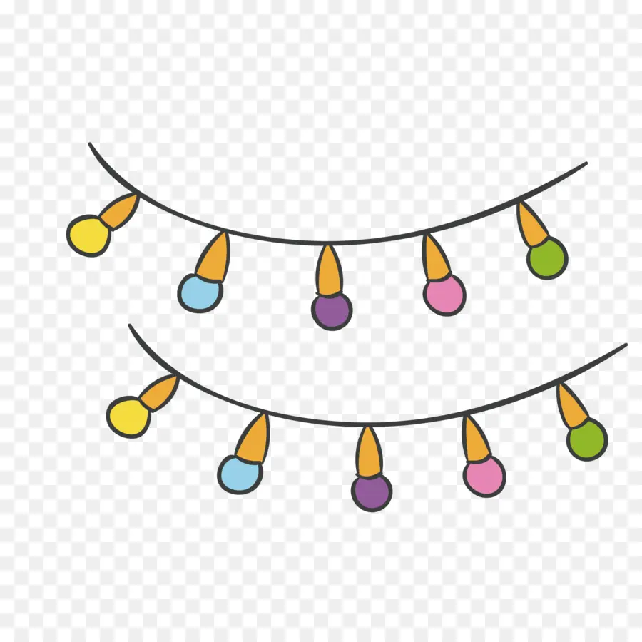 Luces De Navidad，Luces De Cadena PNG