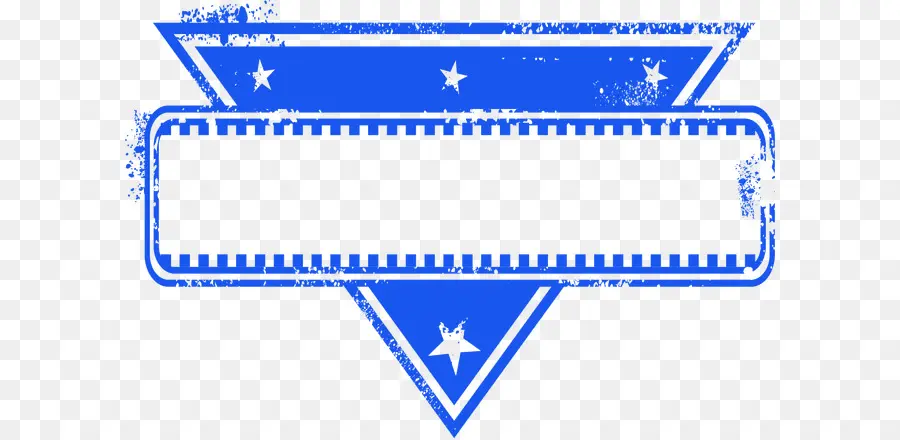 Bandera Azul Grunge，Estrellas PNG