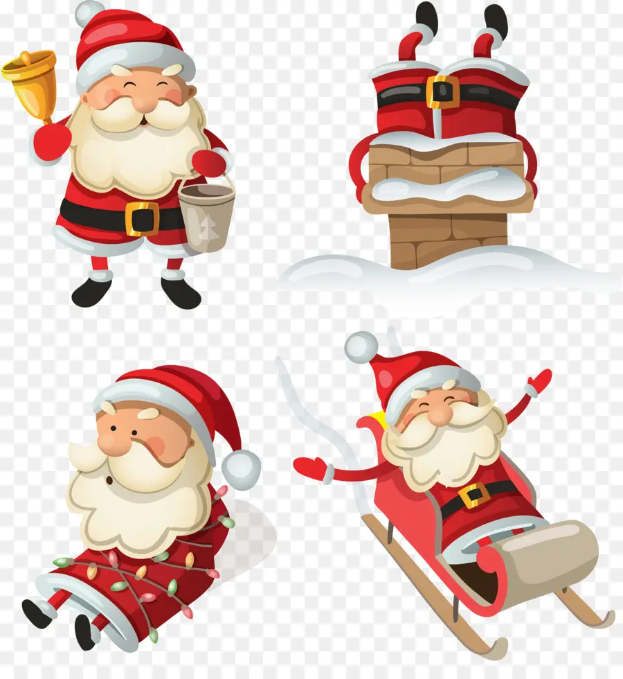 Santa Claus，Postscript Encapsulado PNG