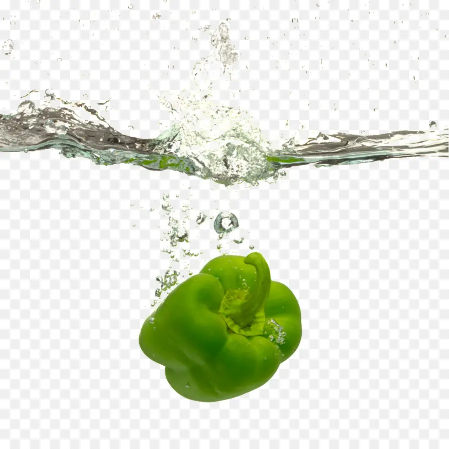 Pimiento Verde，Agua PNG