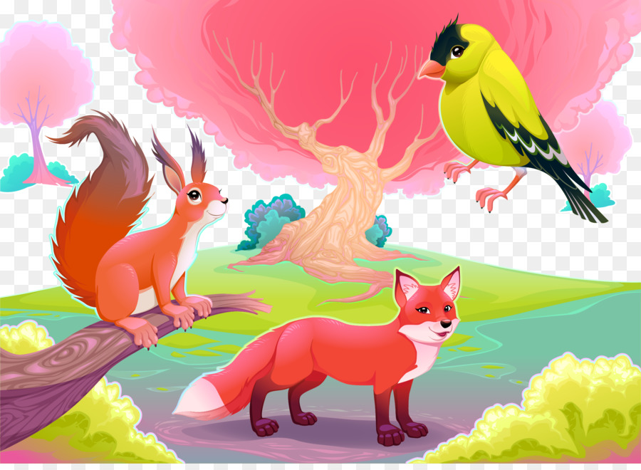 Animales Del Bosque，Ardilla PNG