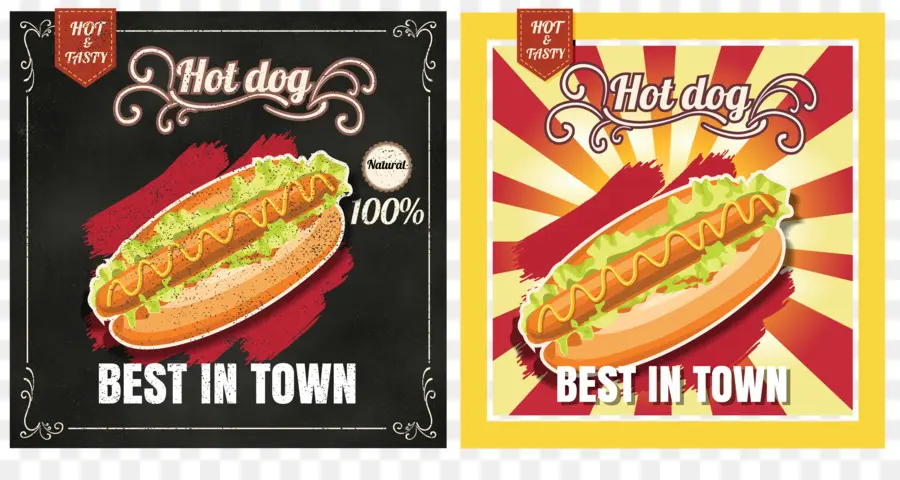 Hot Dog，Bocadillo PNG