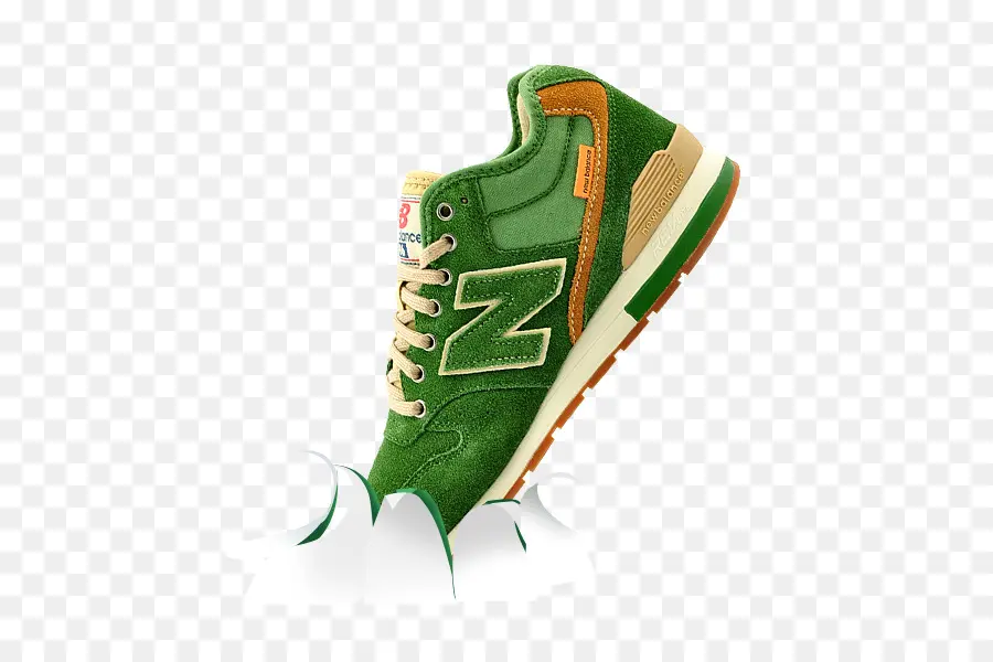 Zapatilla Verde，Zapato PNG