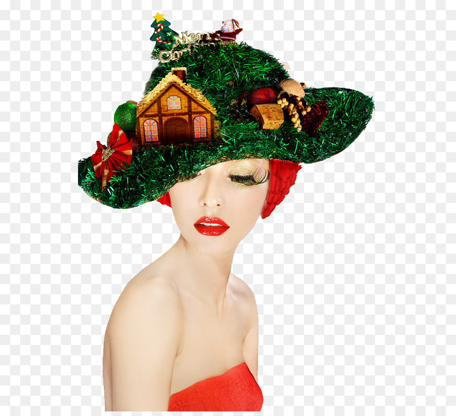 Sombrero De Navidad，Verde PNG