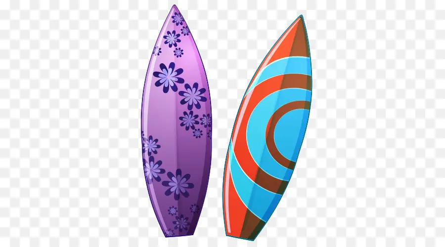 Tablas De Surf Coloridas，Playa PNG