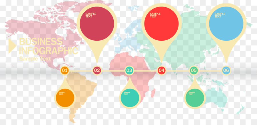 Infografía Del Mapa Mundial，Datos PNG