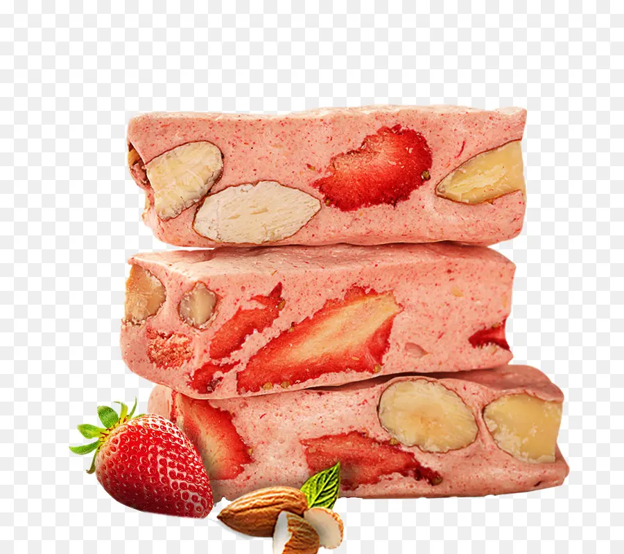 Turrón De Fresa，Dulce PNG