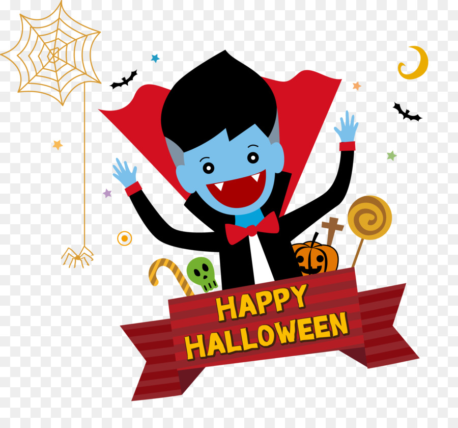 Feliz Halloween，Vampiro PNG