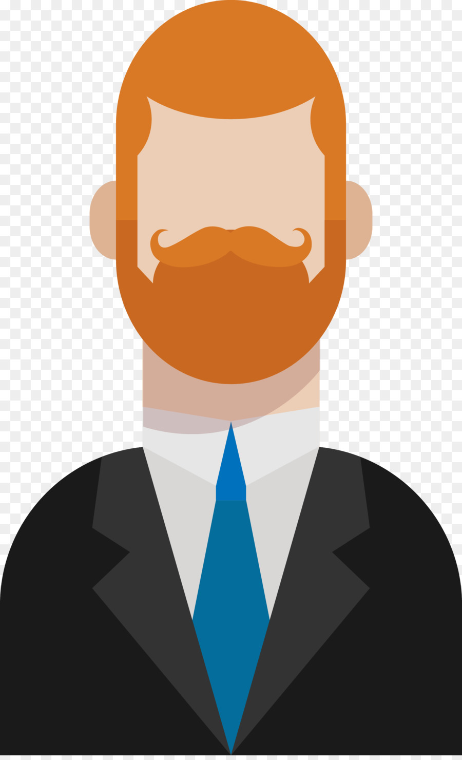 Hombre Con Barba，Pelo Rojo PNG