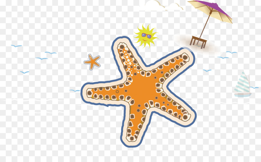 Estrella De Mar，De Dibujos Animados PNG