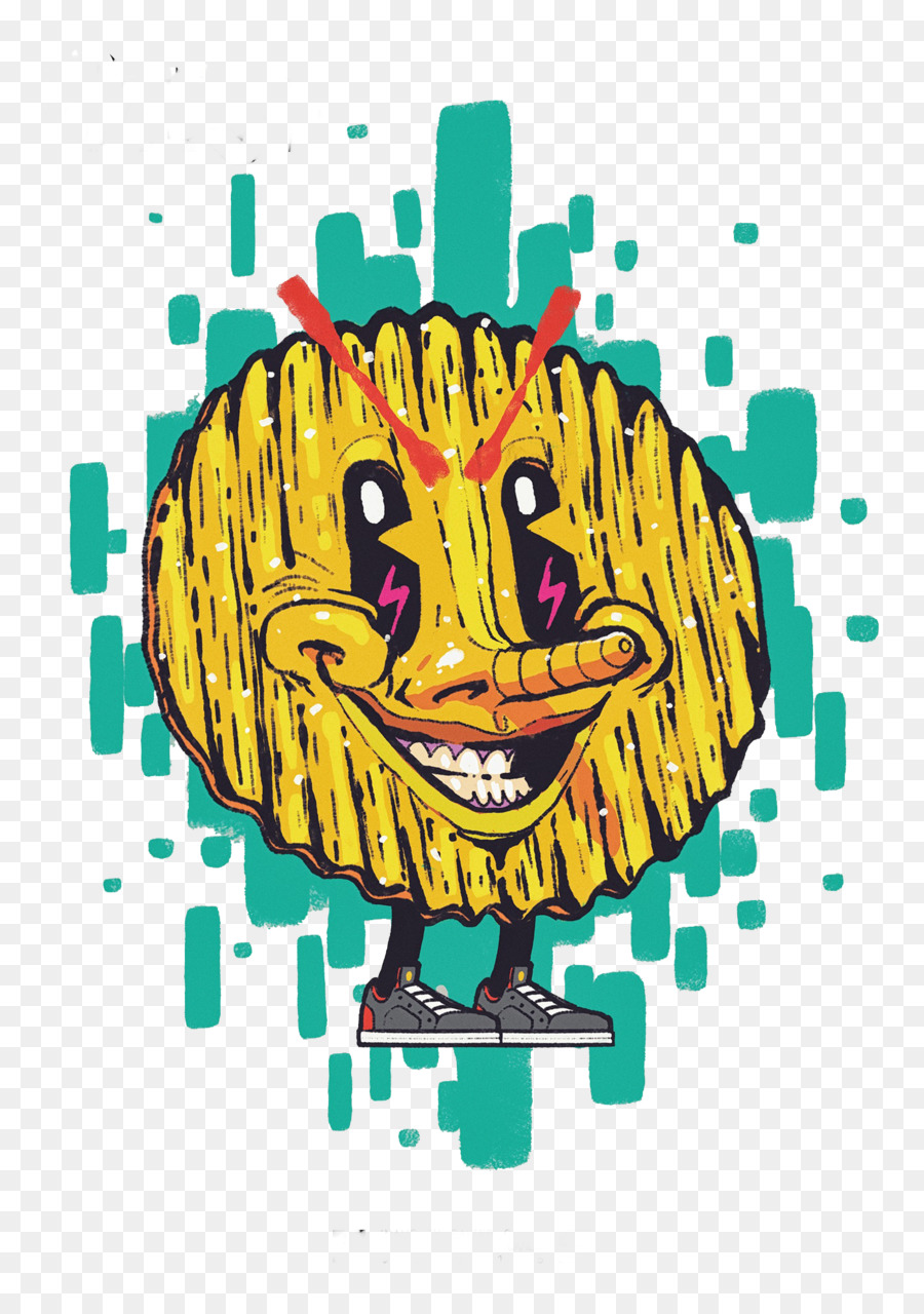 Galleta De Dibujos Animados，Cara Sonriente PNG