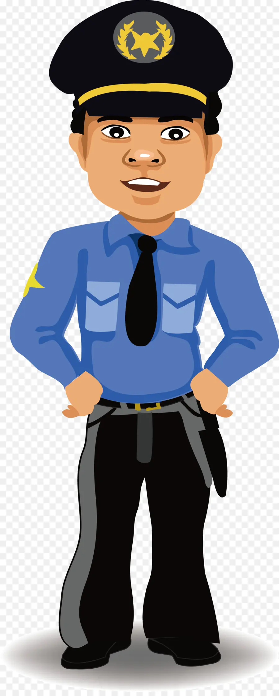 Oficial De Policía，De Dibujos Animados PNG