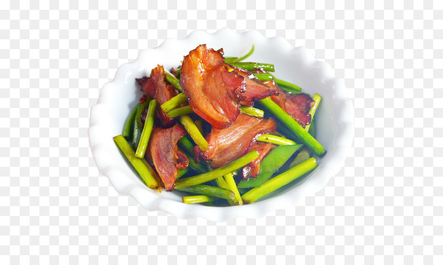 Tocino Y Verduras，Plato PNG