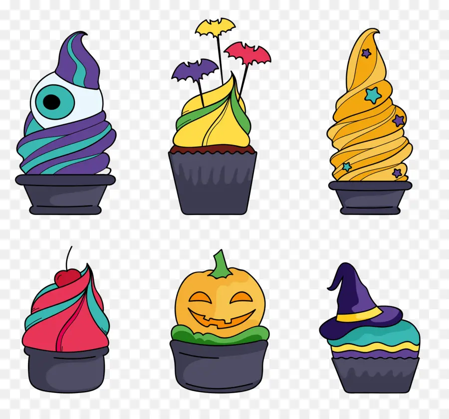 Halloween，Cupcake PNG