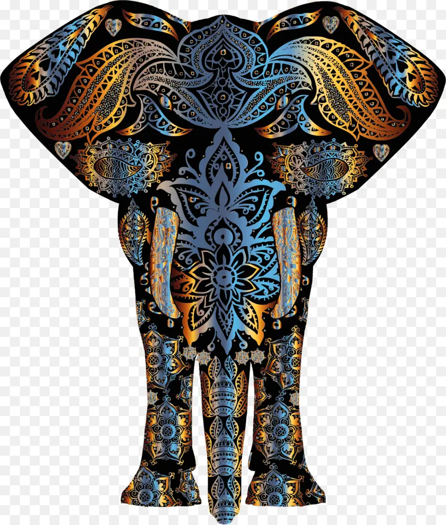 Elefante Decorativo，Arte PNG