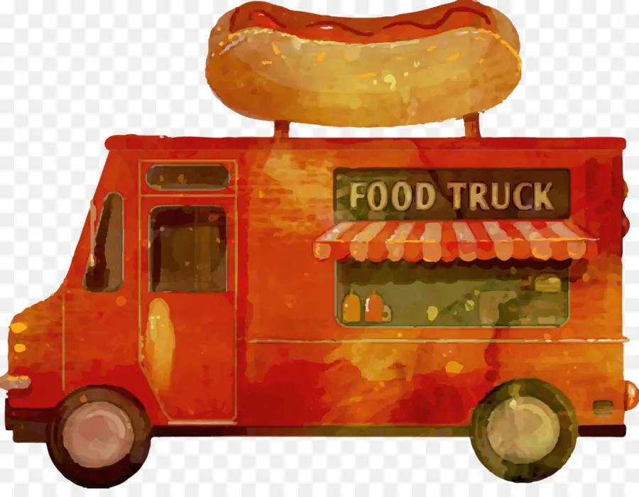 Camión De Comida，Hot Dog PNG