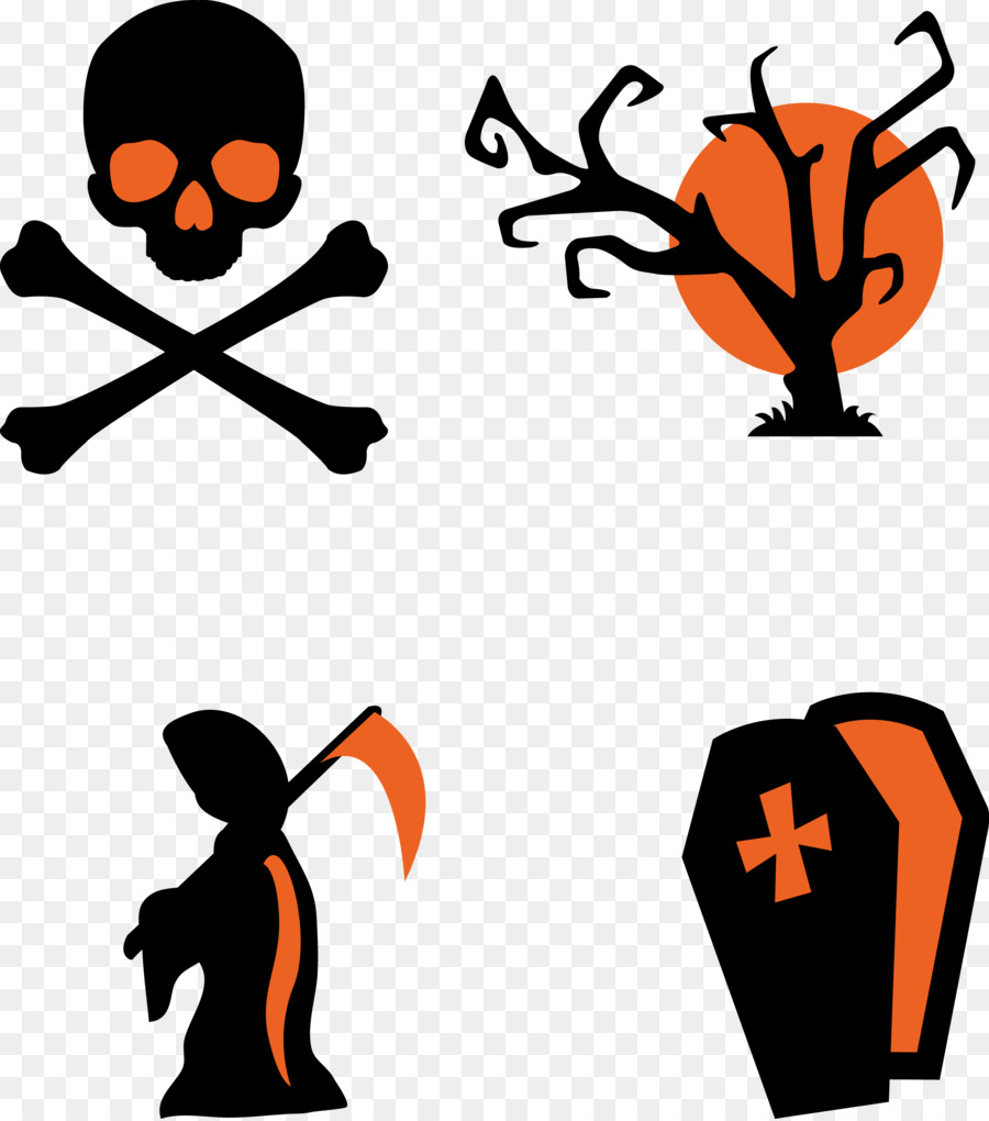 Iconos De Halloween，Víspera De Todos Los Santos PNG