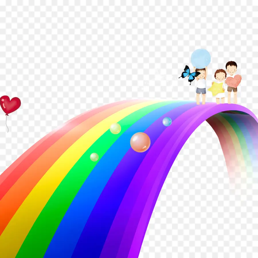 Arco Iris，De Dibujos Animados PNG