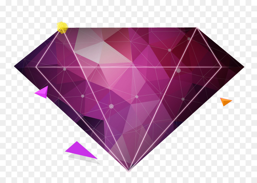 Diamante Púrpura，Joyas PNG