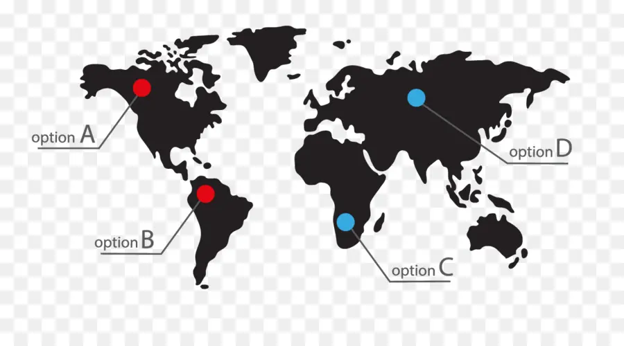 Mapa Mundial，Continentes PNG