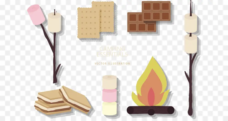 S'mores，Malvaviscos PNG